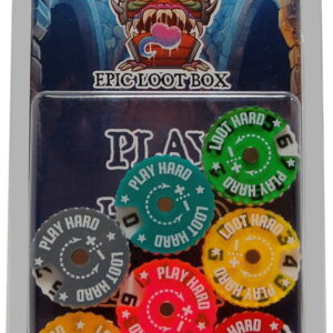 Trackers Counters, Range 0-9, Size 25mm, Random Colours